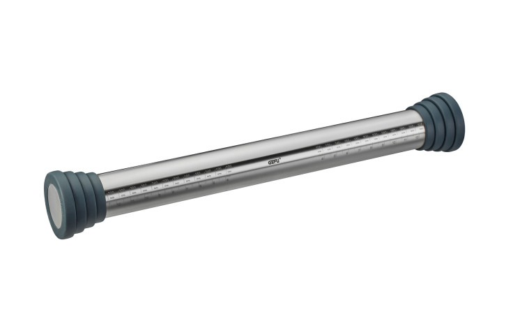 Teigroller Rego in silber / schwarz