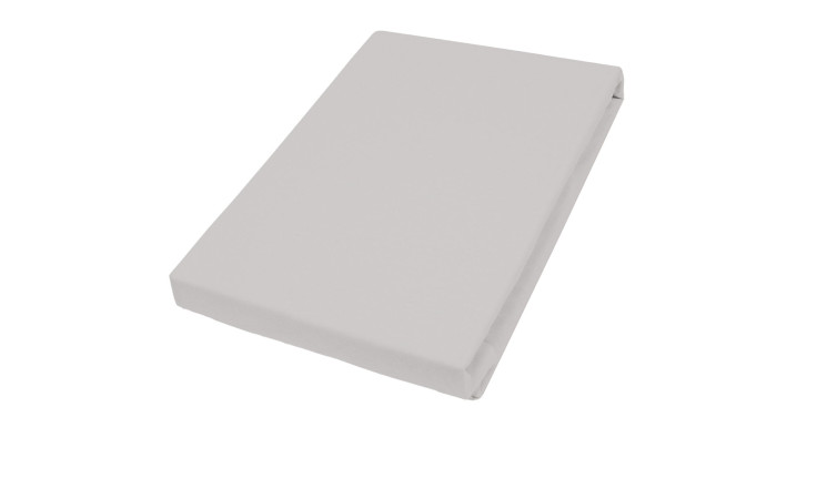 Spannbettlaken Teddy 100 x 200 cm in grau.