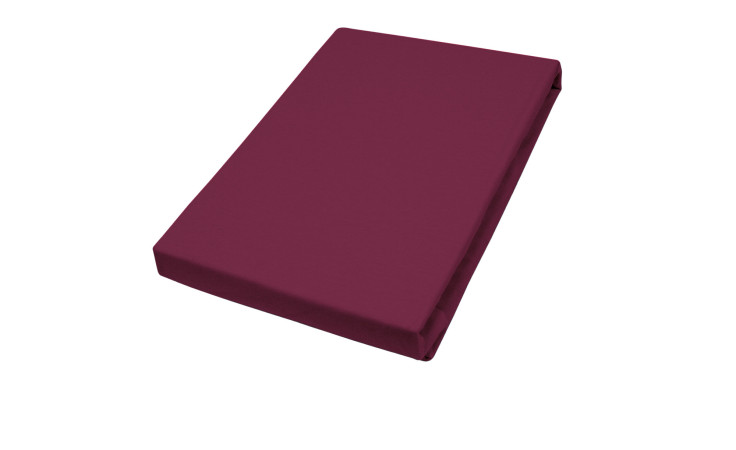 Jersey-Boxspring-Spannbettlaken, in der Größe 180 - 200 x 200 cm und in der Farbausfürhung rot 