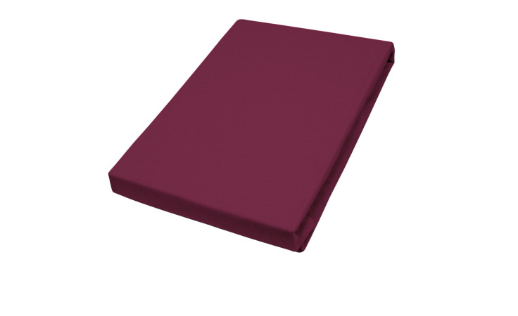Jersey-Boxspring-Spannbettlaken, in der Größe 140 - 160 x 500 cm und in der Farbe rot