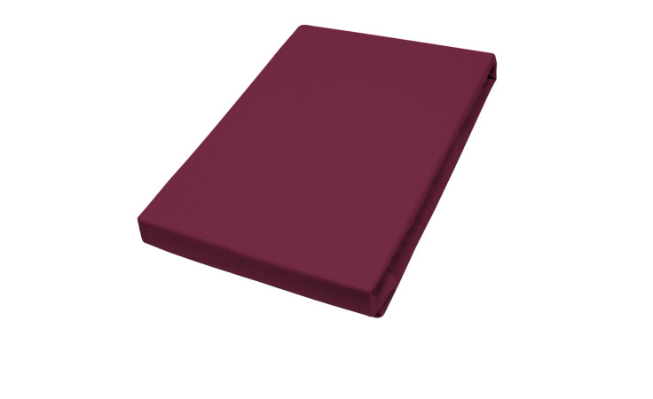 Jersey-Topper-Spannbettlaken, in der Größe 180-200 x 200 cm und in der Farbe rot