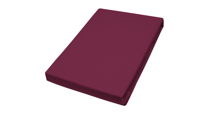 Jersey-Topper-Spannbettlaken, in der Größe 140-160 x 200 cm und in der Farbausführung rot