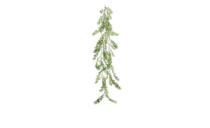 Ruscus-Hänger 120 cm aus Kunststoff in grün mit braunen Stiel.