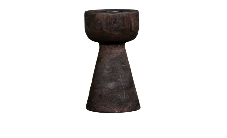 Kerzenhalter 22 cm  in braun