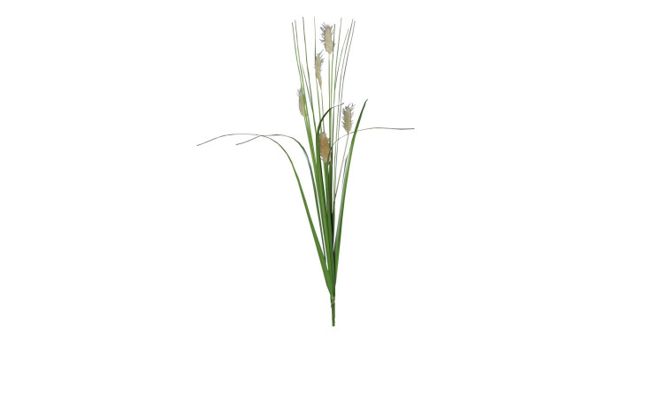 Gras 67 cm aus Kunststoff in grün mit weißen Applikationen.