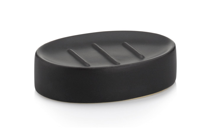 Seifenschale Matsi in schwarz aus Keramik