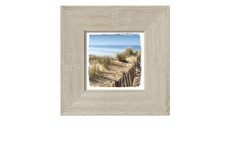 Rahmenbild Ostsee 34 x 34 cm. Rahmenbild mit dem Thema - Strand und Meer.