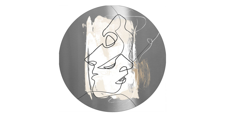 Alubild Face Lines 100 cm