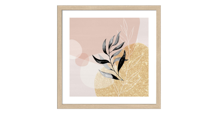 Rahmenbild Symbols on Gold 33 x 33 cm