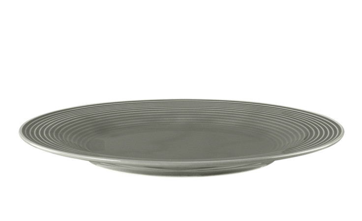 Frühstücksteller Beat 23,3 cm aus Porzellan in Perlgrau.