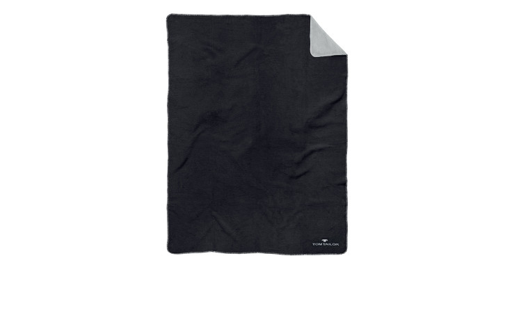 Heimdecke Doubleface in der Farbe Schwarz mit dem Maß von 150 x 200 cm. 