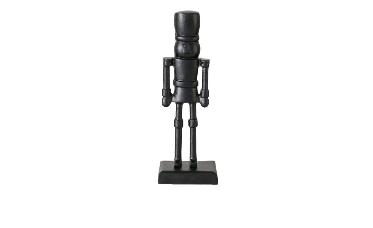 Nussknacker 32 cm aus Aluminium in schwarz.