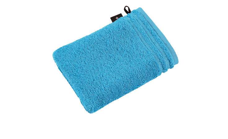 Waschhandschuh Calypso Feeling, in der Größe 16 x 22 cm und in der Farbausführung blau