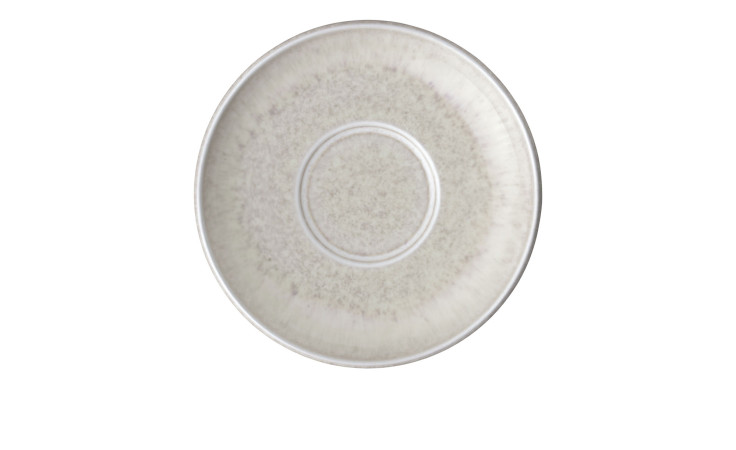 Espressountertasse Perlemor Sand 12 x 2 cm in beige