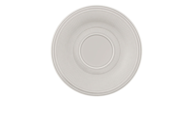 Kaffeeuntertasse Color Loop 15,5 cm in grau