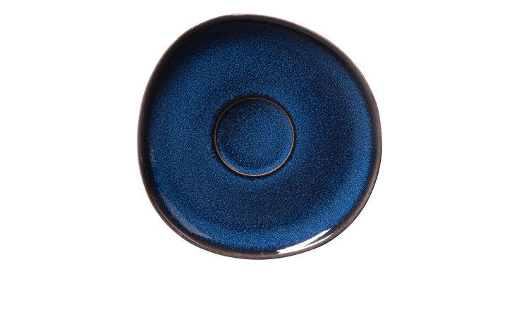 Kaffeeuntertasse Lave 15 cm in blau