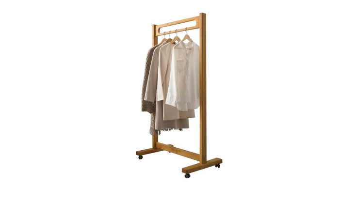 Rollgarderobe Neutral, in der Farbausführung Wildeiche