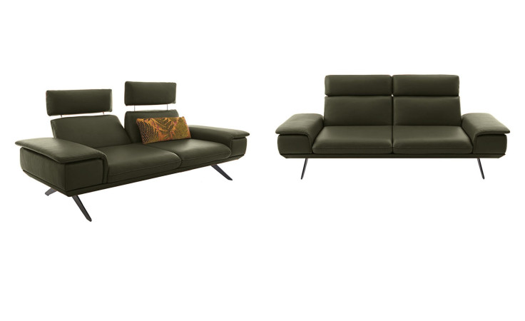 Großes und mittelgroßes Koinor Sofa Elements in der Farbe Grün