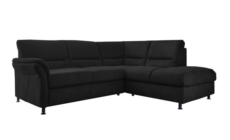 Ecksofa plano|FORM Dale in der Farbausführung Schwarz