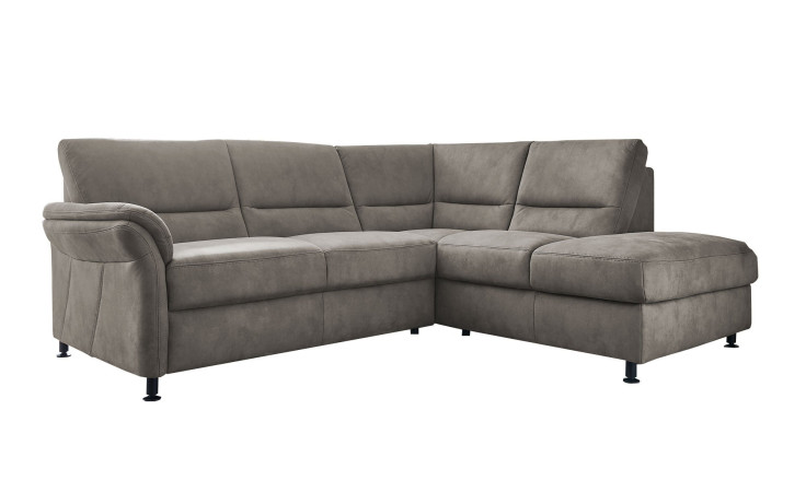 Ecksofa plano|FORM Dale in der Farbausführung Alu