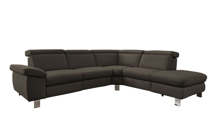 Basis-Ecksofa vito Tonga, in der Farbausführung Elephant