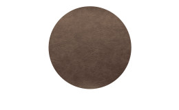 Tischset Vegan Leather 38 cm aus braunem Kunstleder.