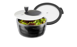 Salatschleuder Rotare in schwarz.