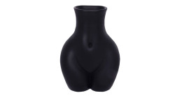Vase Donna in schwarz