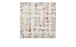 Leinwandbild Treccia 120 x 120 cm in beige / grau