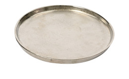 Teller 43 x 43 cm Silber 