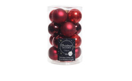 Christbaumkugeln 16er Weihnachtsrot 