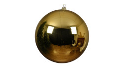 Christbaumkugel 20 cm Hell Gold 