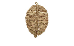Wanddeko 75 cm aus Jute in braun.