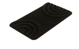 Badteppich Bow 60 x 100 cm in schwarz