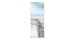 Glasbild Strandspaziergang 30 x 80 cm, Strand