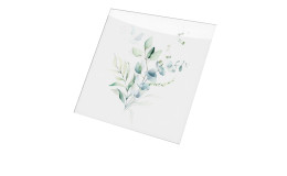 Glasbild Watercoloured Leaves 30 x 30 cm, Pflanzen