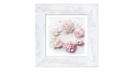 Rahmenbild Delicate Flowers 44 x 44 cm. Rahmenbild mit dem Thema - Blumen.
