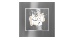 Alubild Face Lines 50 x 50 cm