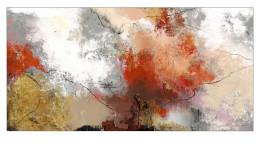 Alubild Abstract Experiment 50 x 100 cm