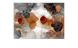 Alubild Lines and Shapes 70 x 100 cm