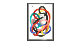 Alubild Colorful Soft Shapes 70 x 100 cm