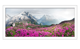 Rahmenbild Mountain Landscape 60 x 130 cm