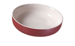Schale Jasper in Rot, Weiß und mit einem Durchmesser von ca. 16 cm.