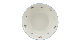 Dessertschale Marieluise 15 cm aus Porzellan mit floralem Motiv.