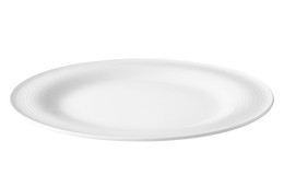 Frühstücksteller Beat 23,3 cm aus weißem Porzellan.