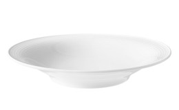 Suppenteller Beat 22,5 cm aus weißem Porzellan.