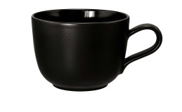 Kaffeetasse Liberty 260 ml aus schwarzem Porzellan.