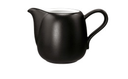 Milchkännchen Liberty 260 ml aus schwarzem Porzellan.