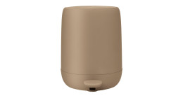 Treteimer Sono 3 l aus Silikon und Kunststoff in taupe.