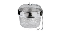 Tee-/ Gewürzkugel in silber Edelstahl